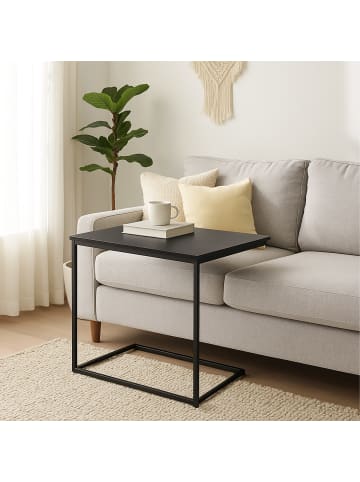 relaxdays Beistelltisch in Schwarz - (B)55 x (H)60 x (T)35 cm