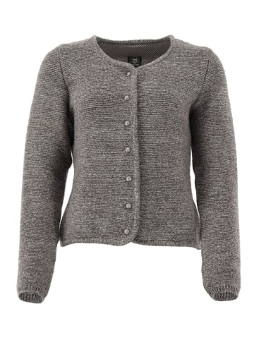 OS-Trachten Strickjacke Forivo in dunkelbraun