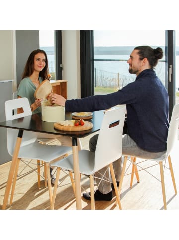 relaxdays Brotkasten in Beige/Natur