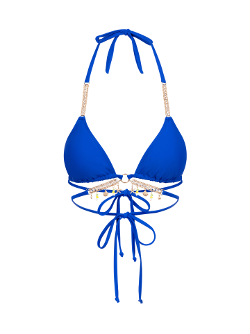 Moda Minx Bikini Top Seychelles in Azure Blue