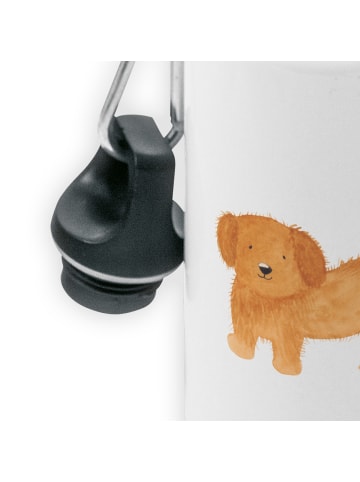 Mr. & Mrs. Panda Kindertrinkflasche Hund Flauschig ohne Spruch in Weiß