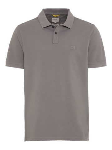 Camel Active Piqué Poloshirt aus reiner Baumwolle in Grau