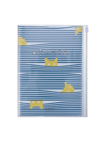 Marks Europe Kalender - MARK'S 2025/26 Taschenkalender, A5 Cats, Navy
