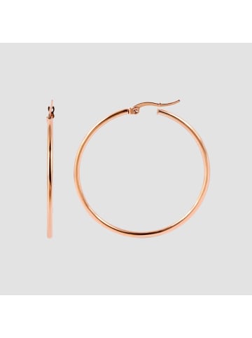 Adeliás Damen Ohrringe – Creole aus Edelstahl in gold