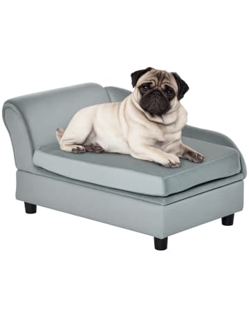 Pawhut Hundesofa Hellgrau 76B x 45T x 43H cm