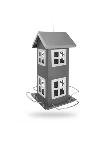 relaxdays Vogelhaus in Grau - (B)12 x (H)26 x (T)12 cm