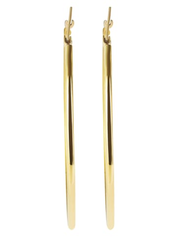 Adeliás Damen Ohrringe – Creole aus Edelstahl in gold