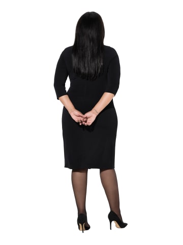 Ulla Popken Midikleid in schwarz