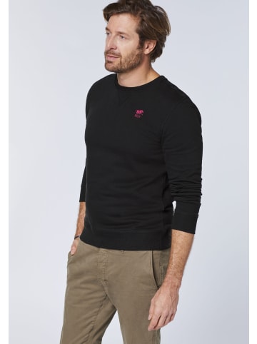 Polo Sylt Sweater mit gesticktem Logo in Schwarz