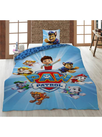Paw Patrol Paw Patrol Bettwäsche 140x200 cm + Kissenbezug 65x65 cm Baumwolle in Blau