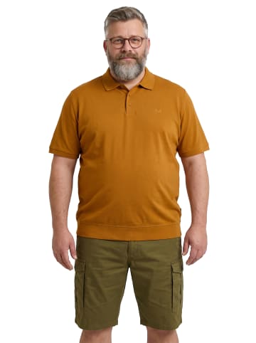 Men Plus Poloshirt in helles haselnuss