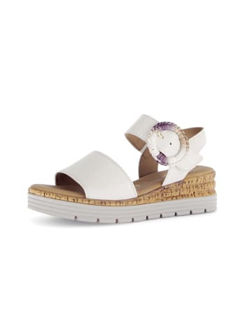 Gabor Plateau Sandalen in creme