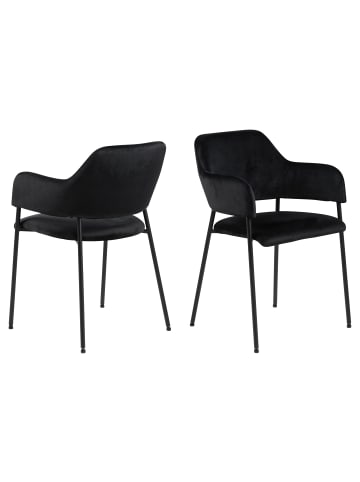 ebuy24 Esszimmerstuhl Lisa Schwarz 2er Set