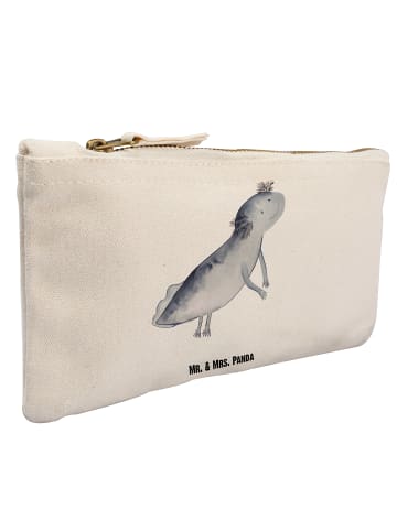 Mr. & Mrs. Panda Schminktasche Axolotl Schwimmen ohne Spruch in Weiß