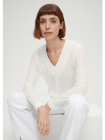 s.Oliver Strickpullover langarm in Creme