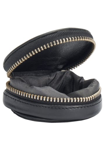 VLD VOi Leather Design Soft Ebony Münzbörse Leder 7 cm in schwarz