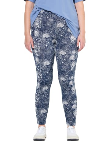 Ulla Popken Leggings in navy blau