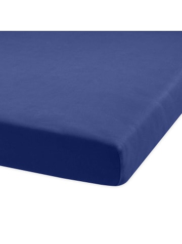 BettwarenShop Spannbettlaken Multi-Stretch in dunkelblau