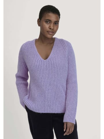 Hessnatur Hessnatur Strick Pullover Relaxed aus Alpaka mit Bio-Baumwolle in flieder