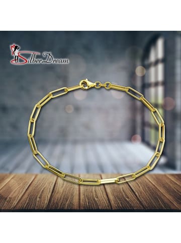 SilberDream 925 Silber vergoldet (Gelbgold 333) Damen SilberDream Armbänder Laguna ca. 20cm