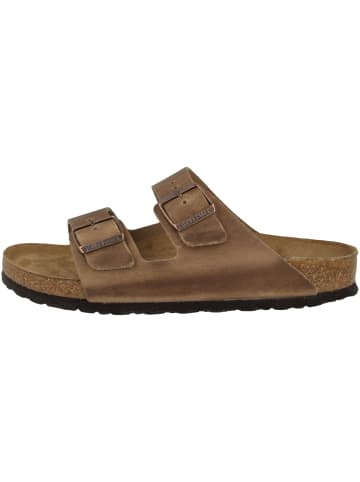 Birkenstock Sandale Arizona geöltes Nubukleder schmal in braun