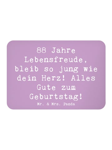 Mr. & Mrs. Panda Magnet Spruch 88. Geburtstag Jubel mit Spruch in Lavendeltraum