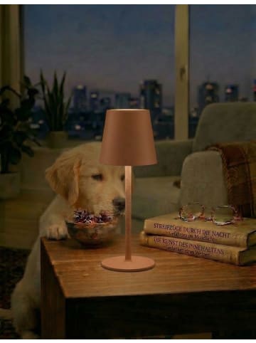 Coen Bakker LED Tischlampe dimmbar Innen & Außen 27,5x7cm Glatt in Terra