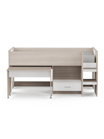 CALICOSY Kombibett NANO in Helles - (W) 120,9 x (H) 103,3 x (L) 204,5 cm
