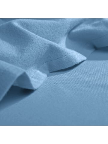Erwin Müller Biber, Haustuch Bettlaken Garmisch in hellblau