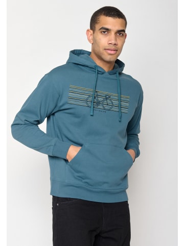 GreenBomb Hoodie Bike Happy in Blauer Stein