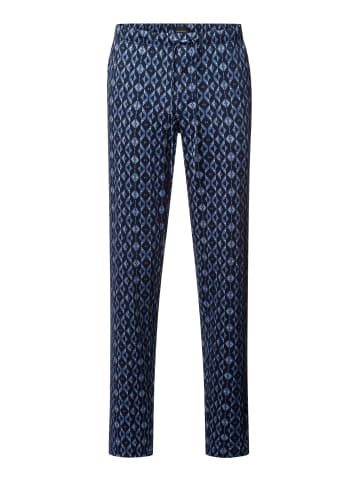 Hanro Pyjamahose Night & Day in blue diamonds