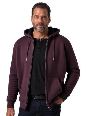 JP1880 Sweatjacke in aubergine