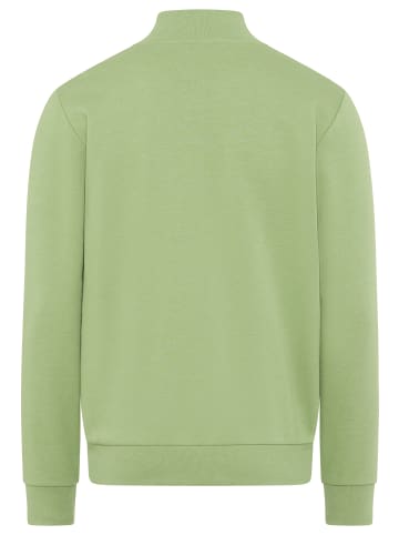 Man's World Sweatjacke in grün meliert