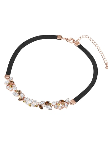 Lulu & Jane Halskette Metall-Legierung verziert mit Kristallen von Swarovski® in roségold