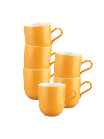 Seltmann Weiden 6er Set Henkelbecher Liberty Pure Colors in 400 ml in Mango Orange