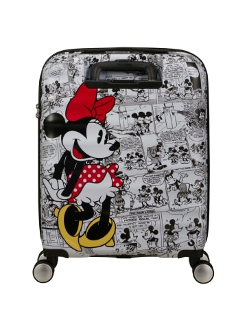 American Tourister Wavebreaker Disney - 4-Rollen-Kabinentrolley 55 cm (rot) in minnie comics white