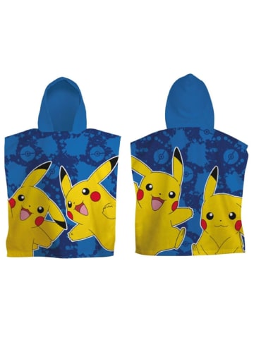 Pokémon Pokemon 100 x 50 cm Mikrofaser Pikachu Bade Poncho für Jungen in Mehrfarbig