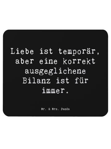 Mr. & Mrs. Panda Mauspad Spruch Buchhalter Weisheit mit Spruch in Schwarz
