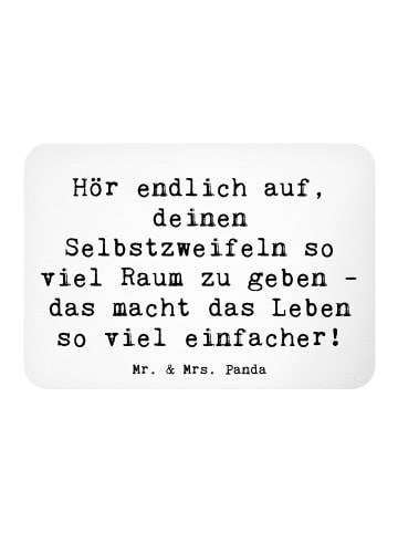 Mr. & Mrs. Panda zettelhalter Spruch Zweifel an sich selbst mit ... in Weiß