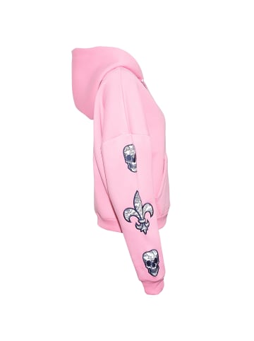 Roberto Geissini Patch Hoodie Davina Pink