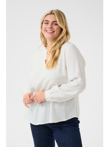 KAFFE curve Langarm-Bluse KCmolly in Chalk