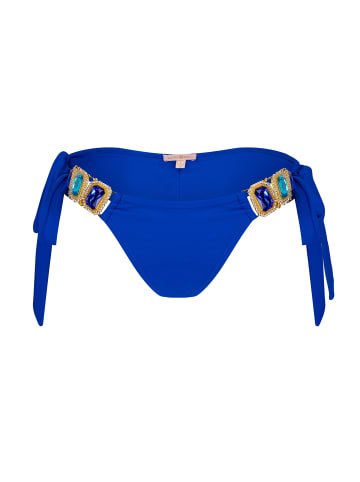 Moda Minx Bikini Hose Boujee seitlich gebunden in Blau