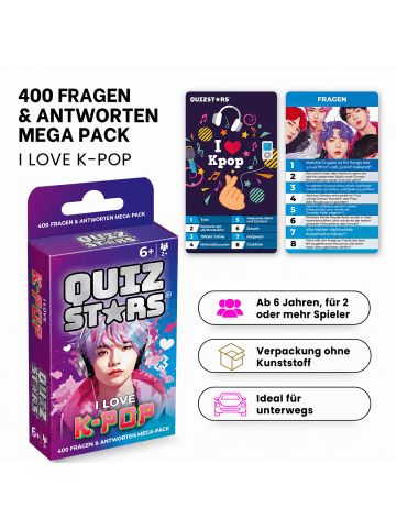Gomazing Kartenspiel Quizstars I love K-POP in mehrfarbig