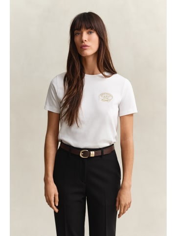 Gant T-Shirt in ecru