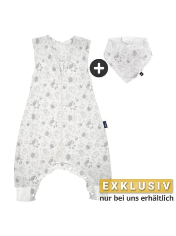 Alvi Sommer-Schlafsack mit Füßen / Sleep-Overall Light / in beige,motiv