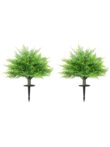 HOMCOM Kunstpflanze-40L x 40B x 60H cm-Grün