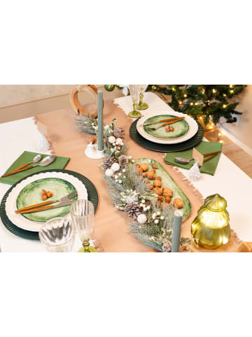 Atmosphera Créateur d'intérieur Weihnachtsgirlande, Details aus Holz in Mehrfarben, (B) 1 x (H) 100 x (L) 7,5 cm