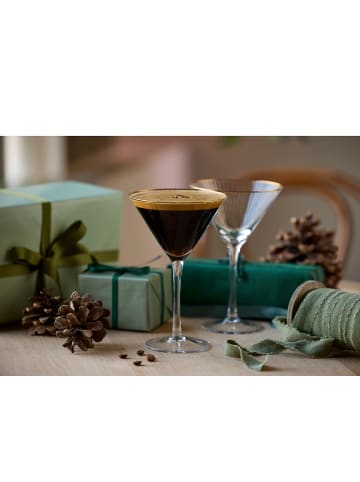 Lyngby Glas Martiniglas Palermo Gold in Klar