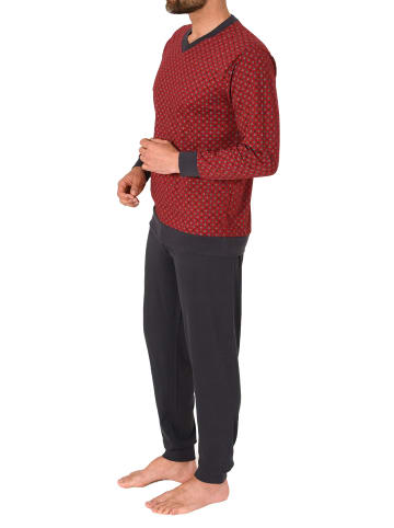 NORMANN Pyjama langarm print - 74990 in rot