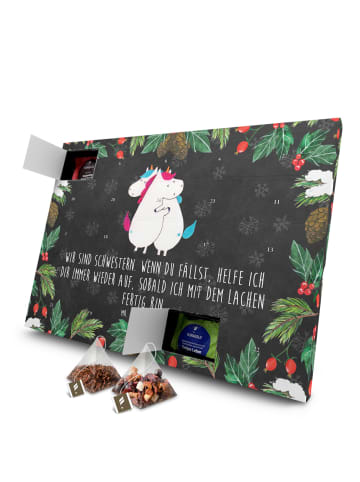 Mr. & Mrs. Panda Tee Adventskalender Einhörner Umarmen mit Spruch in Kreidetafel